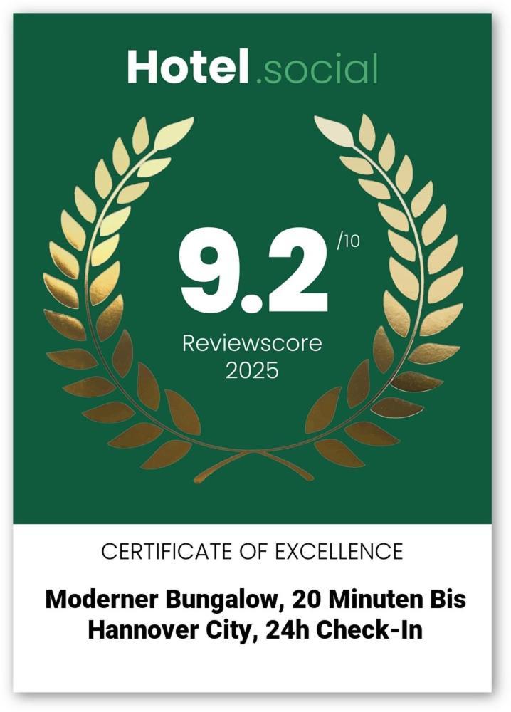 Moderner Bungalow, 20 Minuten Bis Hannover City, 24H Check-In Garbsen Extérieur photo